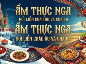 Ẩm thực Nga Nối liền châu Âu và châu Á