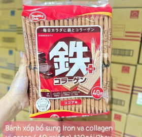 Bánh xốp bổ sung canxi và Sắt