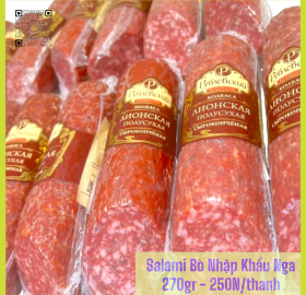 Salami Bò Nhập khẩu Nga Cao Cấp Ăn Liền - 270gr