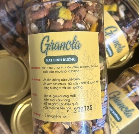 Hộp Granola - Mix Hạt Nguyên Chất 500g