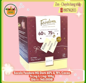 Socola Malaysia - Socola Feodora HG Dark 60&75% Cacao