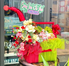 Giỏ Trái Cây Chúc Mừng Giáng Sinh 