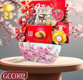 Giỏ Quà Tết 2026 Khai Xuân Vạn Phúc GCC002