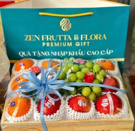 Khay Hộp Trái Cây Gỗ